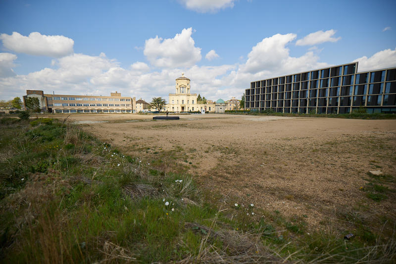 John Falsetto shot from a distance on the Schwarzman Centre