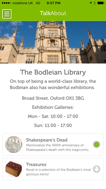 bodleian library talk about