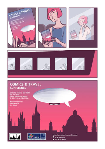 comics travel conference comic poster digital version