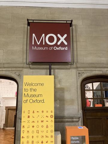 Museum of Oxford entrance sign.