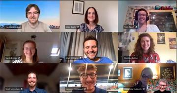 photo showing 10 people in a Zoom call
