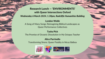 Poster for Environments Research Lunch