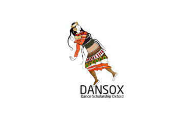 dansox logo of a person with long hair dancing