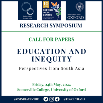 Image of Education and Inequity: Perspectives from South Asia call for papers