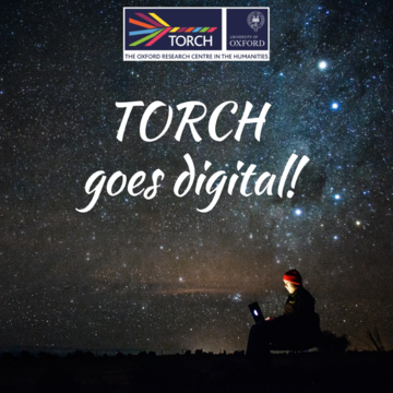 Torch goes digital! On a starry background with TORCH logo. 
