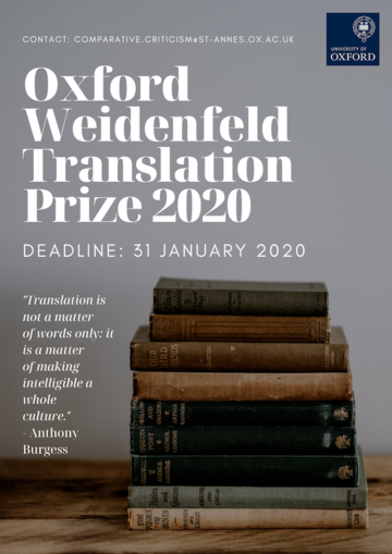 Oxford Weidenfeld Translation Prize 2020 Torch The Oxford Research Centre In The Humanities This is one of the photographs i took on a personal documentary assignment that i recently worked on. oxford weidenfeld translation prize