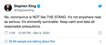 Twitter Screenshot from Stephen King