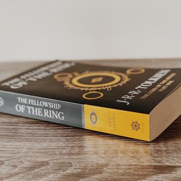 Image of a book titled 'The Fellowship of the Ring'