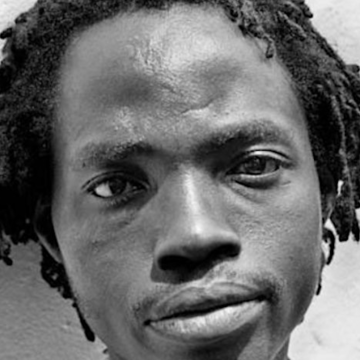 a portrait on a man in b&w effect