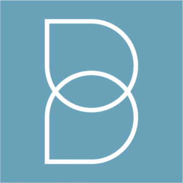 bonavero b blue background