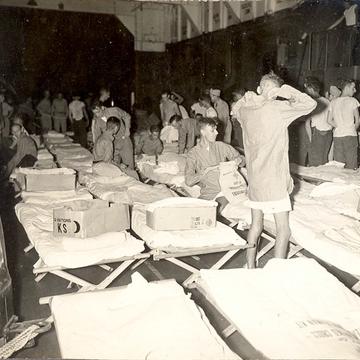 liberated pows aboard uss block island1