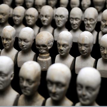 set of heads used in phrenology manchester