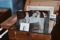 Photograph of a box of photographs