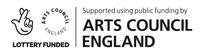 Text reads: Supported using public funding by Arts Council England