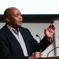 ndodana breen talking to a room