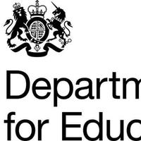 Department for Eeducation logo displaying the coat of arms on the top left