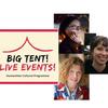 Big Tent Live Event logo with images on the right of Katie Mitchell, Catherine Love and Fiona Stafford