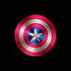 Captain America's Sheild against a black background