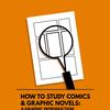 Orange background with styalised comic book page with magnifying glass