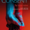Poster for "Consent" of two clasped hands against a blurry red backdrop, text reads "Consent by Nina Raine, Marriage isn't perfect, but it's all we've got"