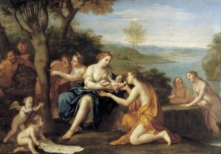 birth of adonis oil on copper painting by marcantonio franceschini c 1685 90 staatliche kunstsammlungen dresden