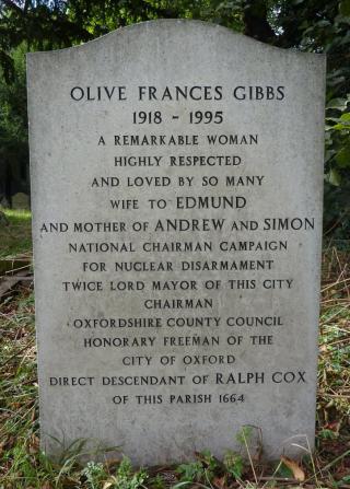 olive gibbs headstone st thomas churchyard